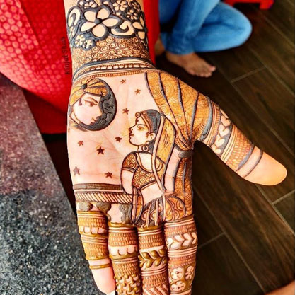 Best Karwa Chauth Mehandi Artist in Delhi