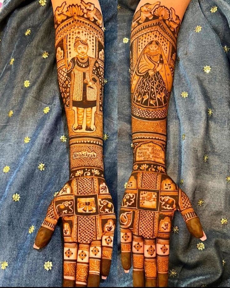 Latest bridal mehandi artist in Delh