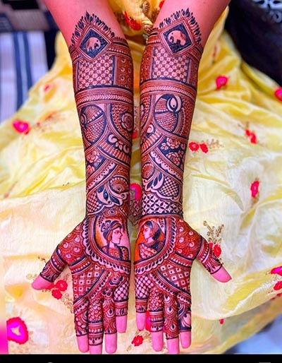 Hand mehndi images for wedding planning