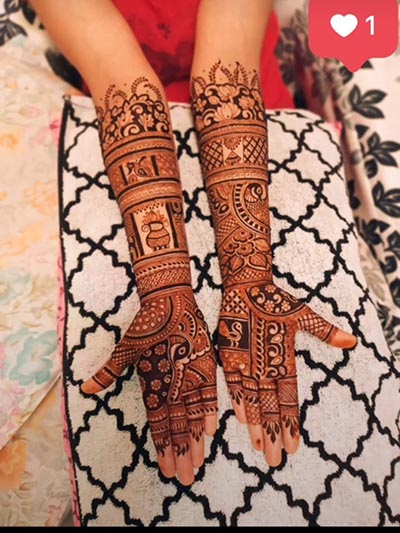 Hand mehndi images for wedding planning